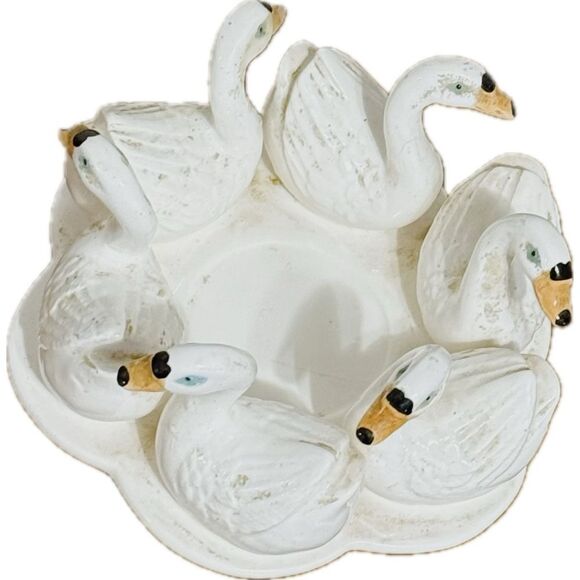 Other - Charming White Swan‎ Candle Holder